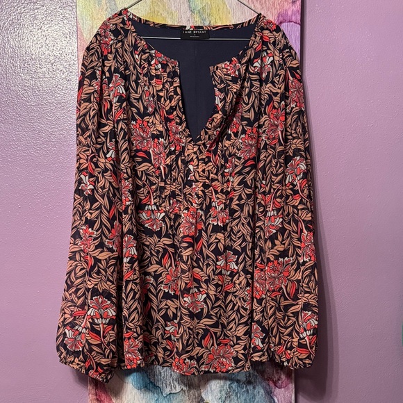 Lane Bryant Tops - Lane Bryant Floral Blouse
